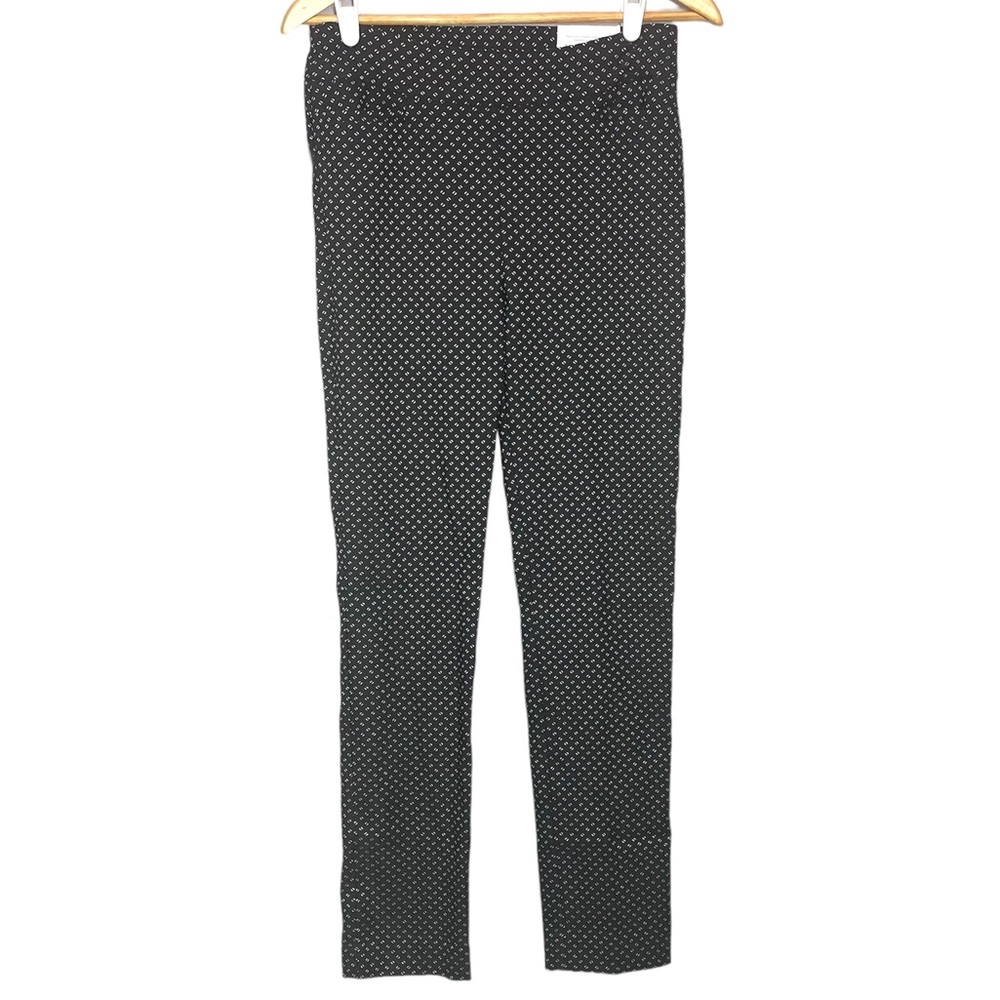 NEW Chico’s Brigitte Jacquard Stamp Ankle Pants Womens 0T 0 Tall 4 Stretch NWT